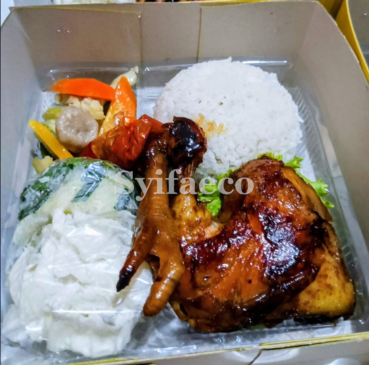 Nasi box ayam bakar Syifaeco